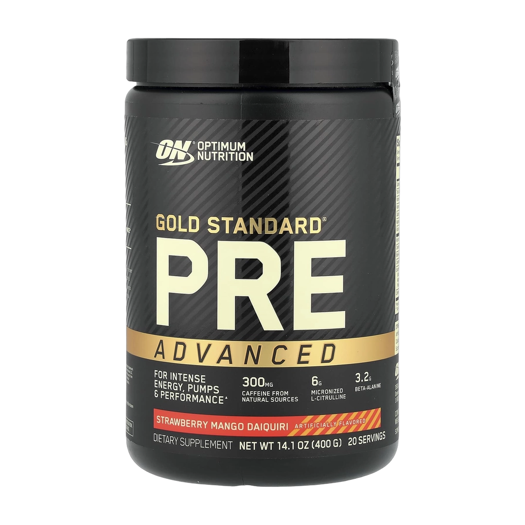 Optimum Nutrition, Gold Standard® Pre Advanced, Strawberry Mango Daiquiri, 14.1 oz (400 g)