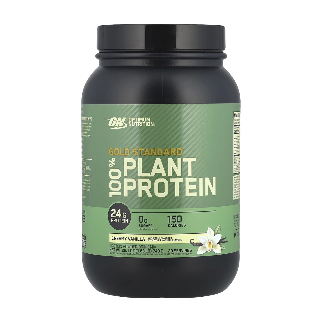 Optimum Nutrition, Gold Standard® 100% Plant Protein, Creamy Vanilla, 1.63 lbs (740 g)