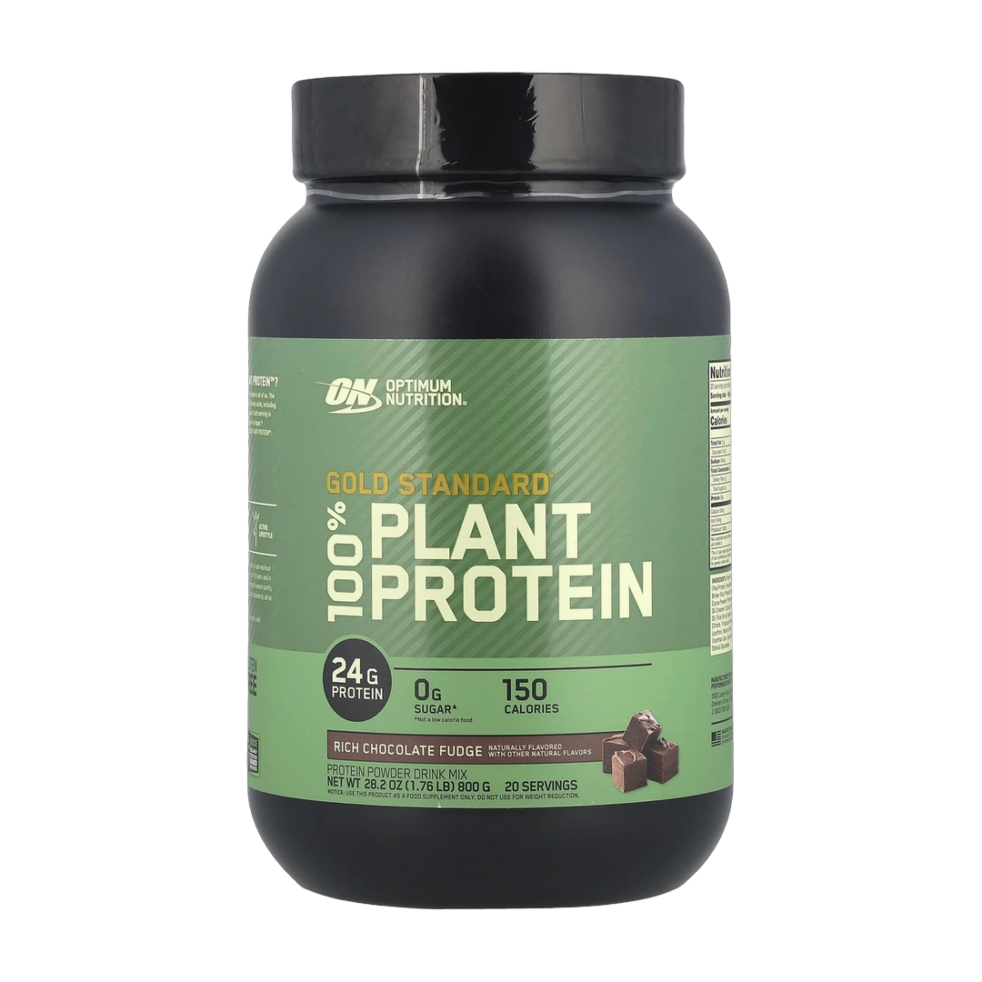 Optimum Nutrition, Gold Standard® 100% Plant Protein, Rich Chocolate Fudge, 1.76 lb (800 g)