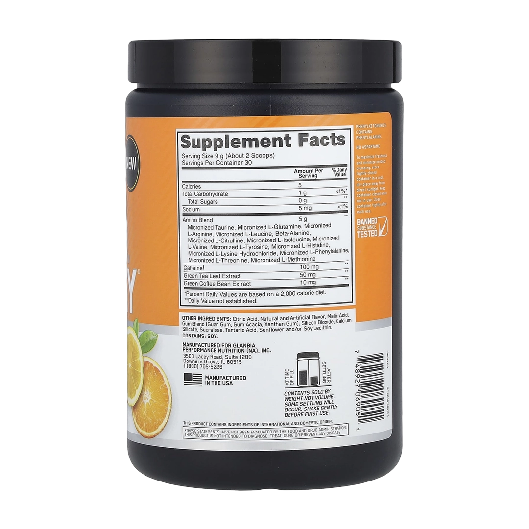Optimum Nutrition, Essential Amin.O. Energy®, Citrus Spritz, 9.5 oz (270 g)