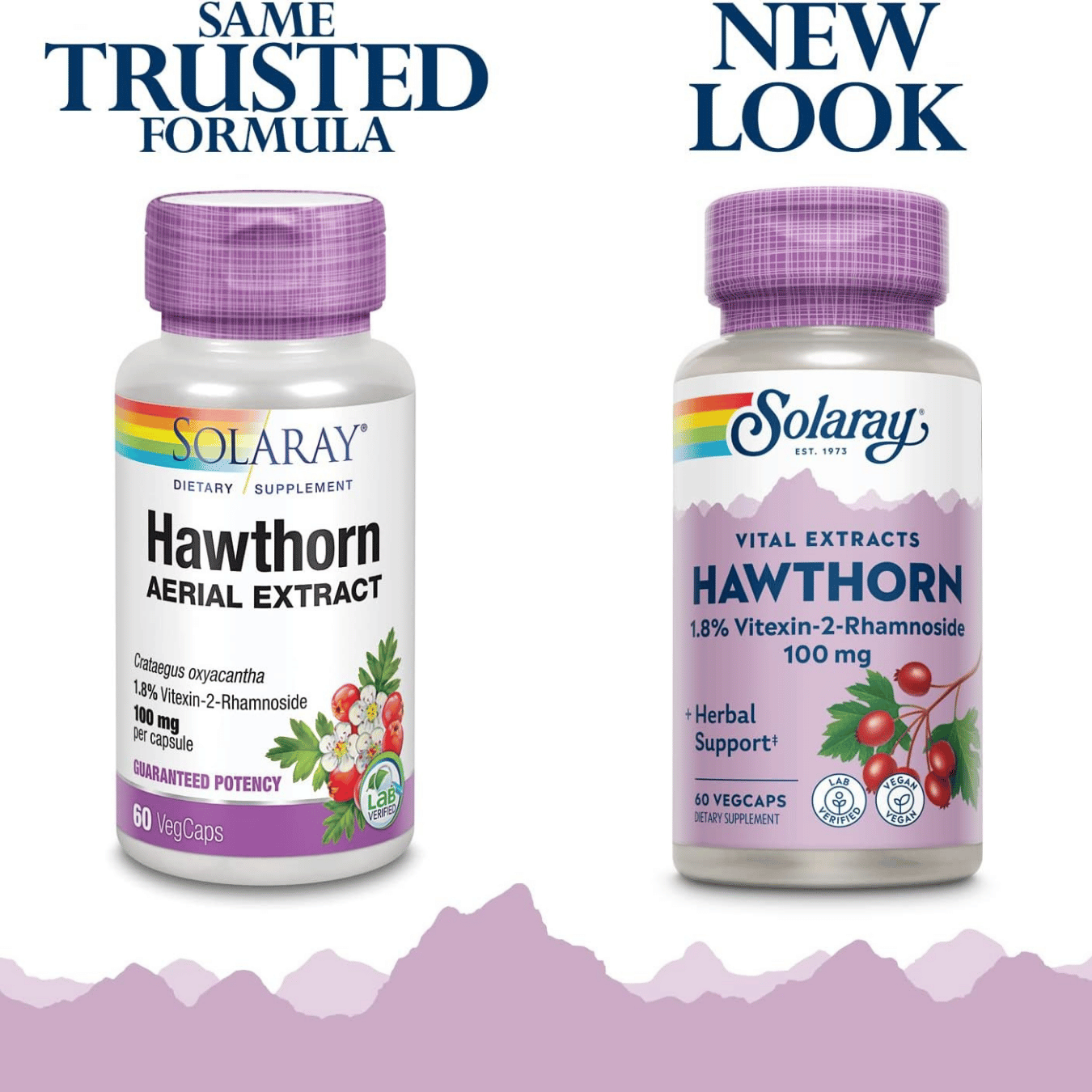 Solaray, Vital Extracts, Hawthorn, 100 mg, 60 Vegcaps