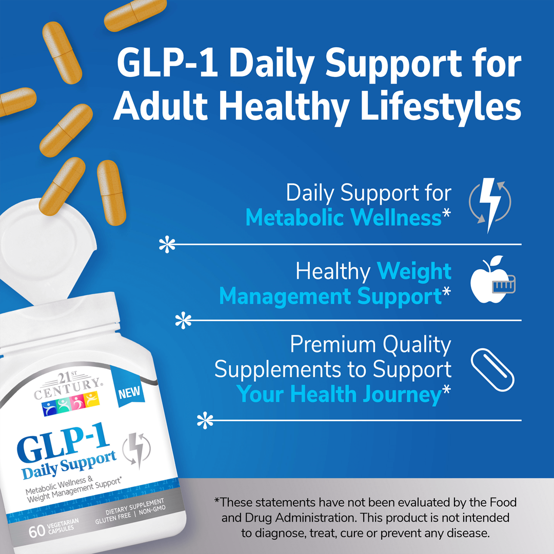 21st Century, GLP-1, 60 Vegetarian Capsules lifestyle image