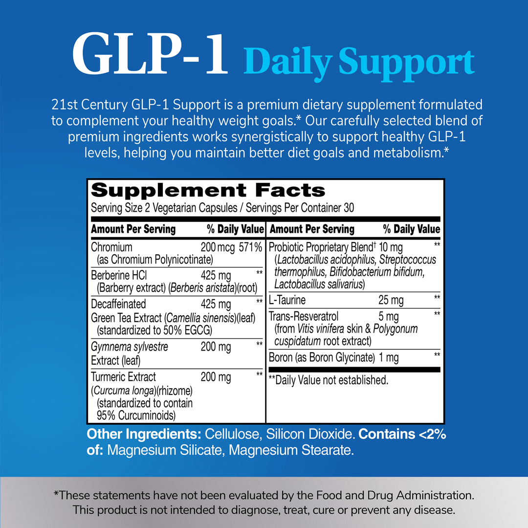 21st Century, GLP-1, 60 Vegetarian Capsules lifestyle image