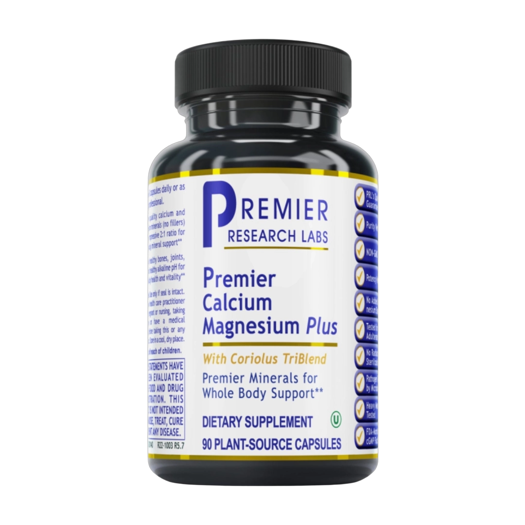 Premier Research Labs, Premier Calcium Magnesium Plus, 90 Plant-Source Capsules