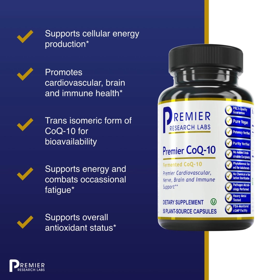 Premier Research Labs, Premier CoQ-10, 50 Plant-Source Capsules