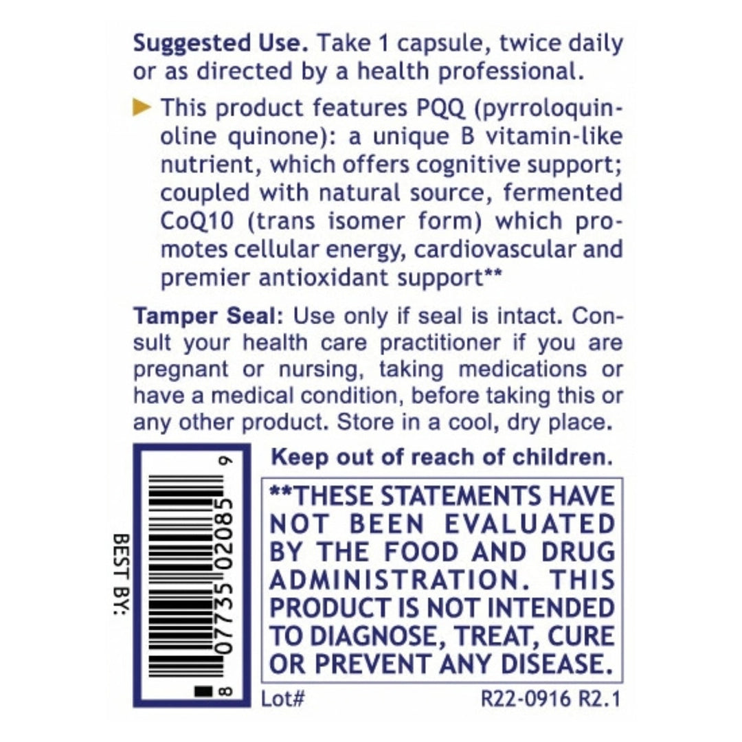 Premier Research Labs, PQQ Complex, 60 Plant-Source Capsules