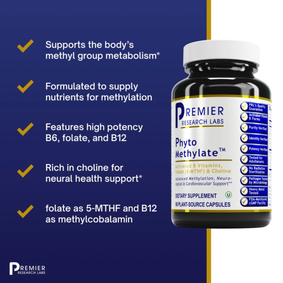 Premier Research Labs, Phyto Methylate, 60 Plant-Source Capsules