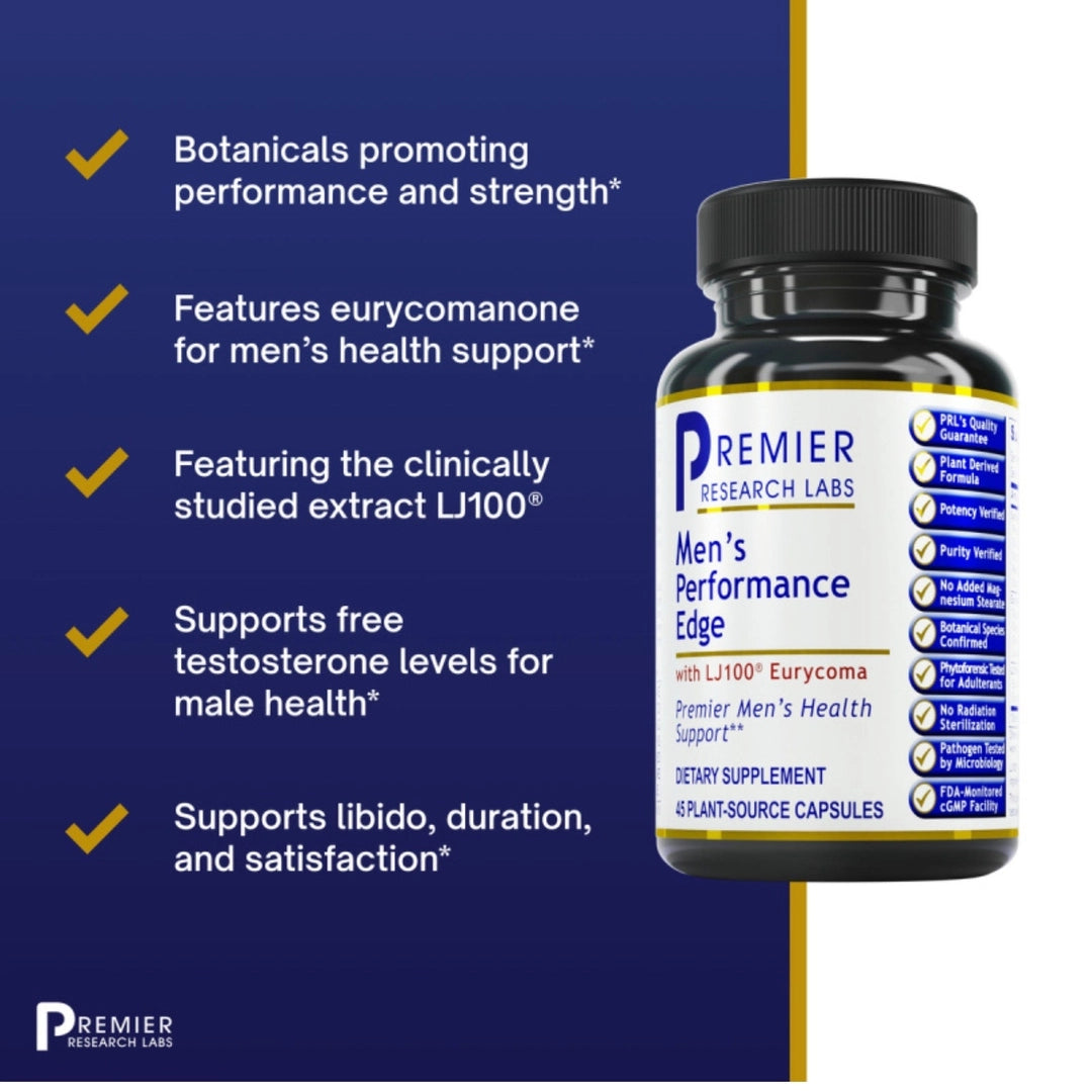 Premier Research Labs, Men's Performance Edge, 60 Plant-Source Capsules