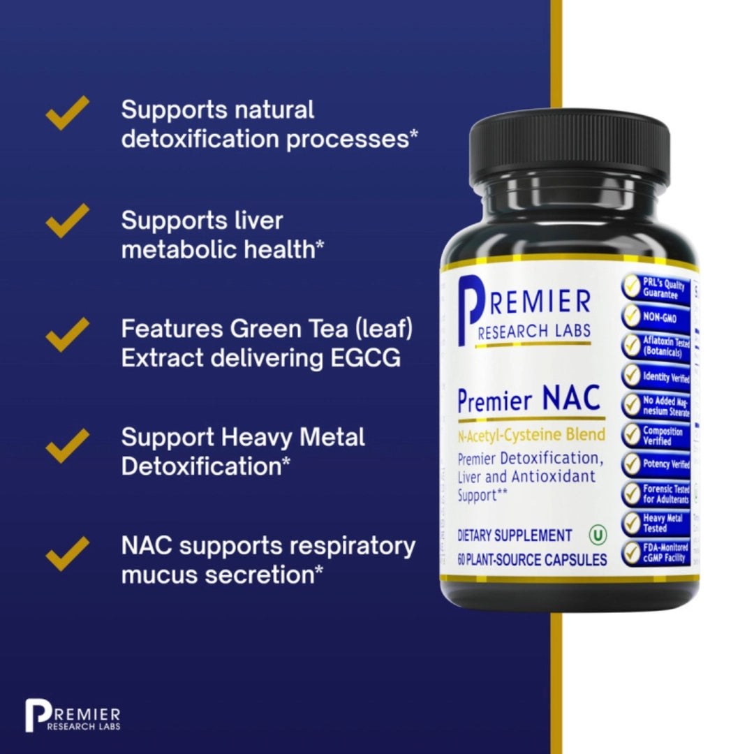 Premier Research Labs, Premier NAC, 60 Plant-Source Capsules
