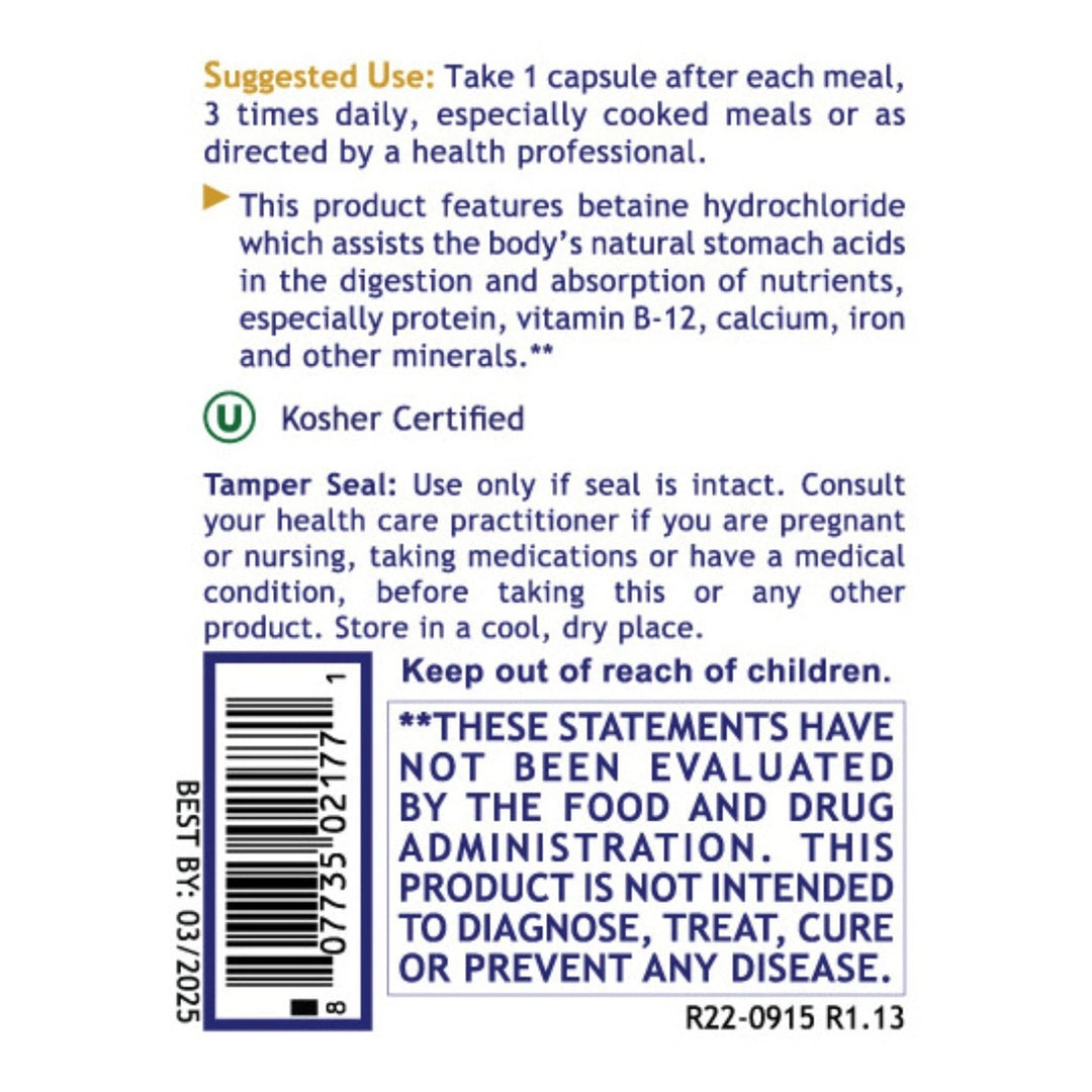 Premier Research Labs, Premier HCL, 90 Plant-Source Capsules