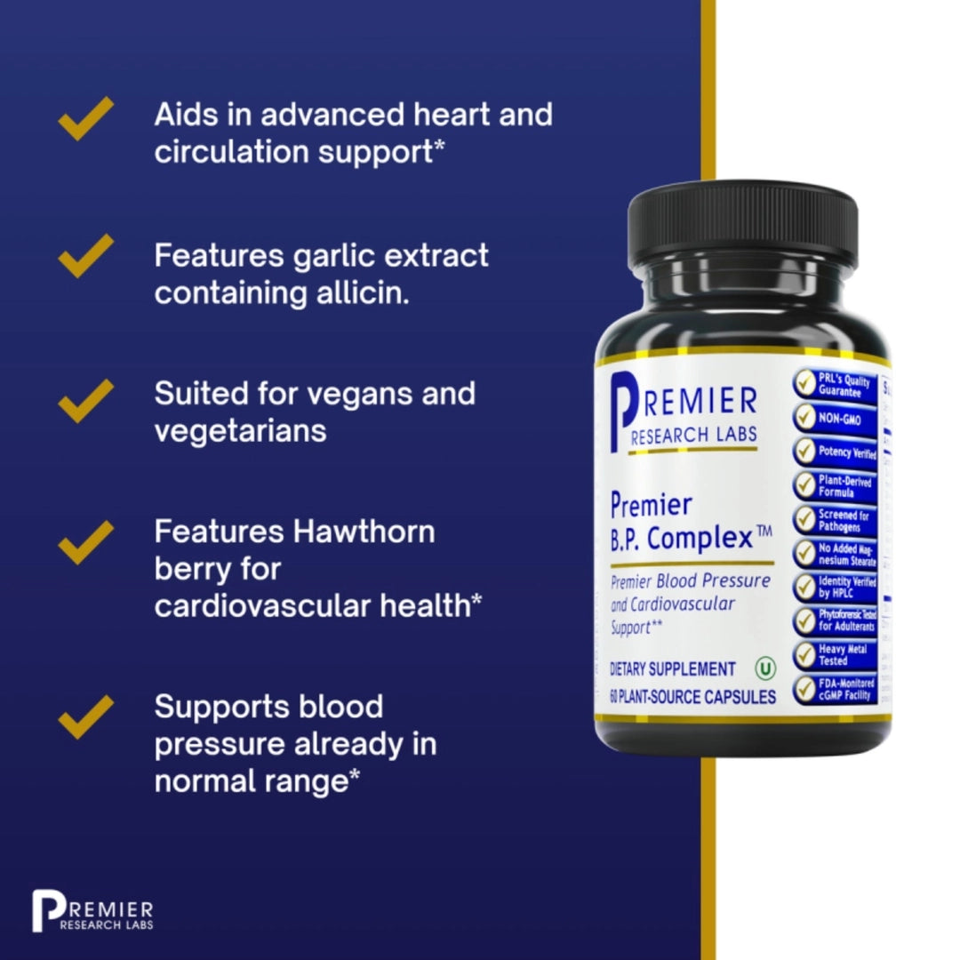 Premier Research Labs, Premier B.P. Complex, 60 Plant-Source Capsules