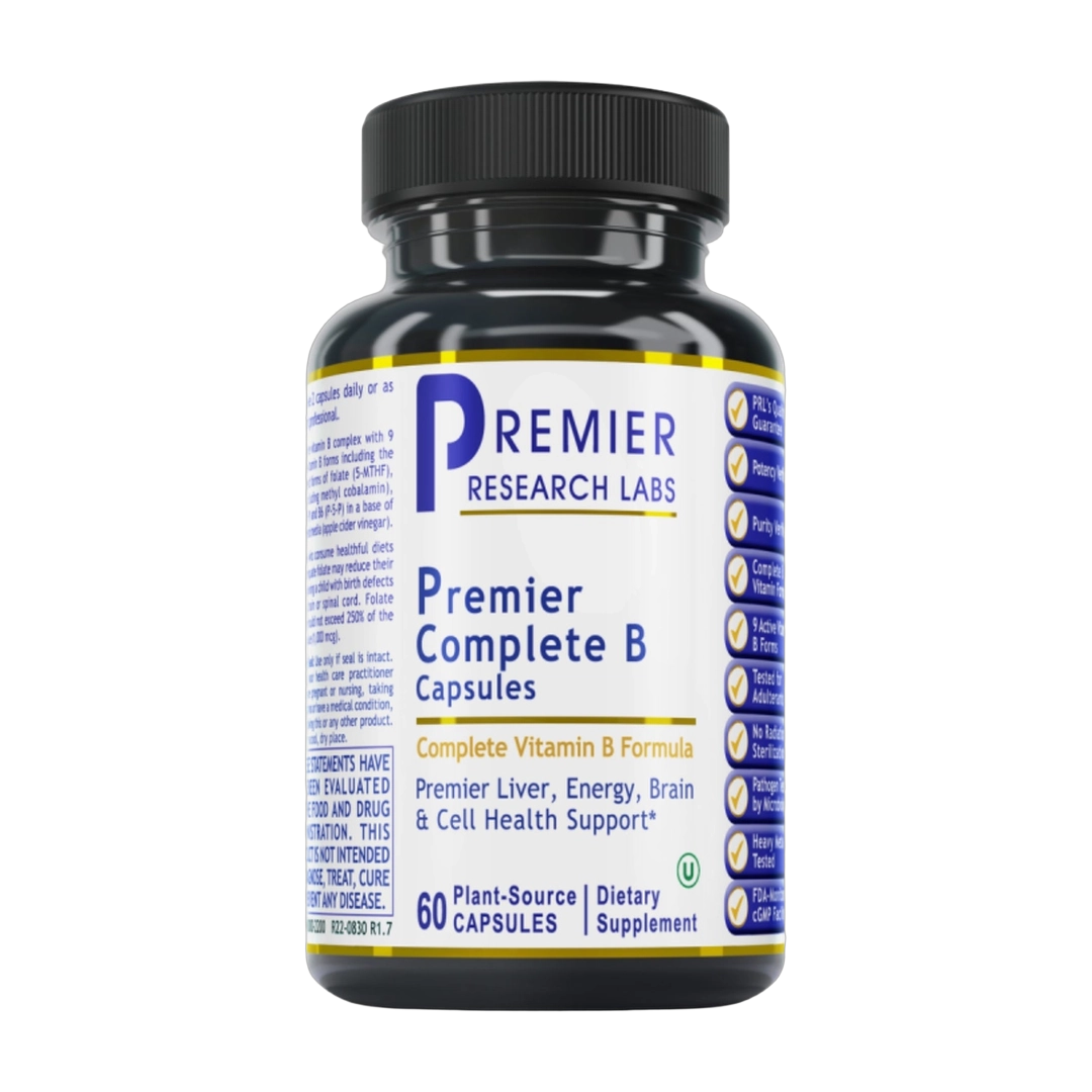 Premier Research Labs, Premier Complete B Capsules, 60 Plant-Source Capsules
