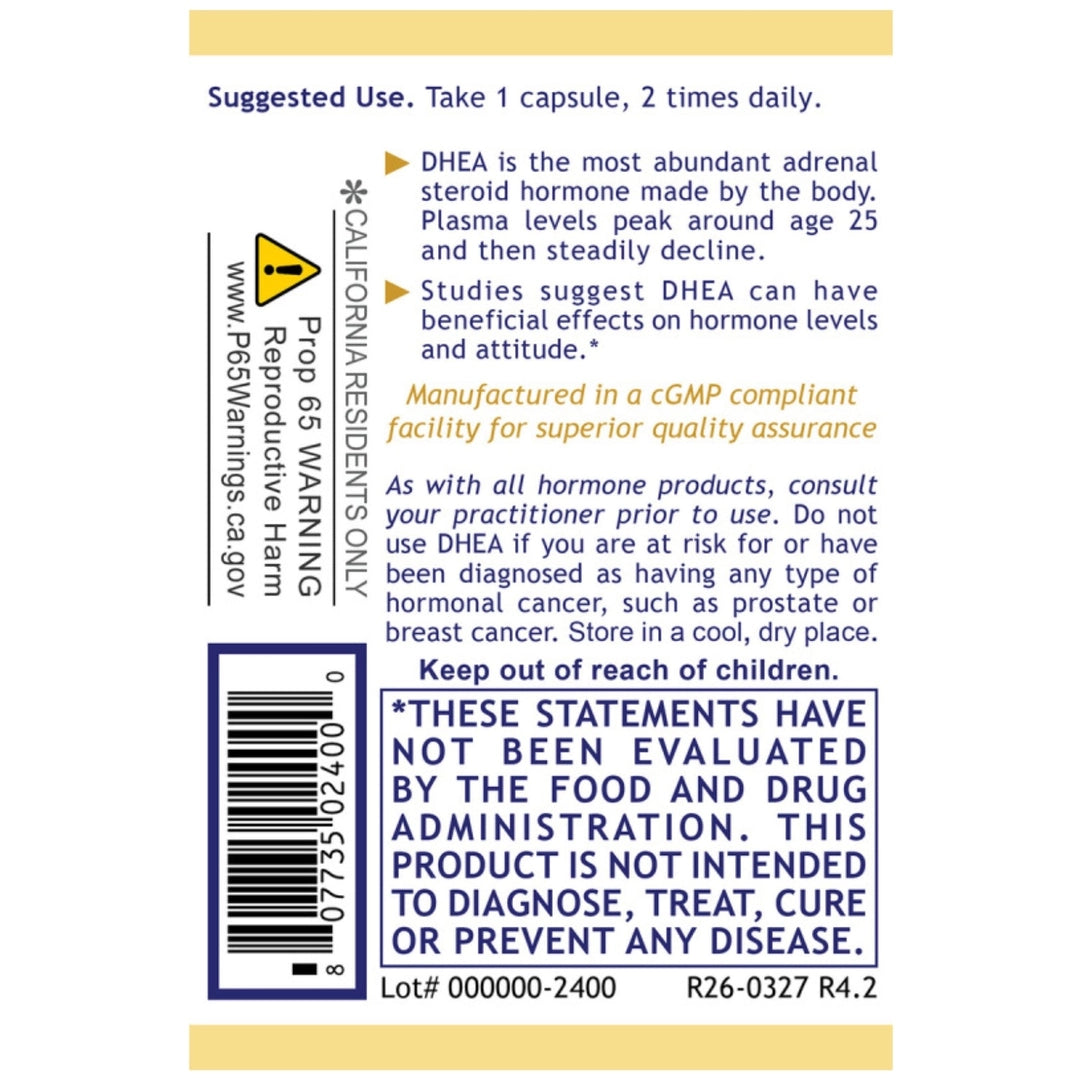 Premier Research Labs, Premier DHEA, 60 Plant-Source Capsules