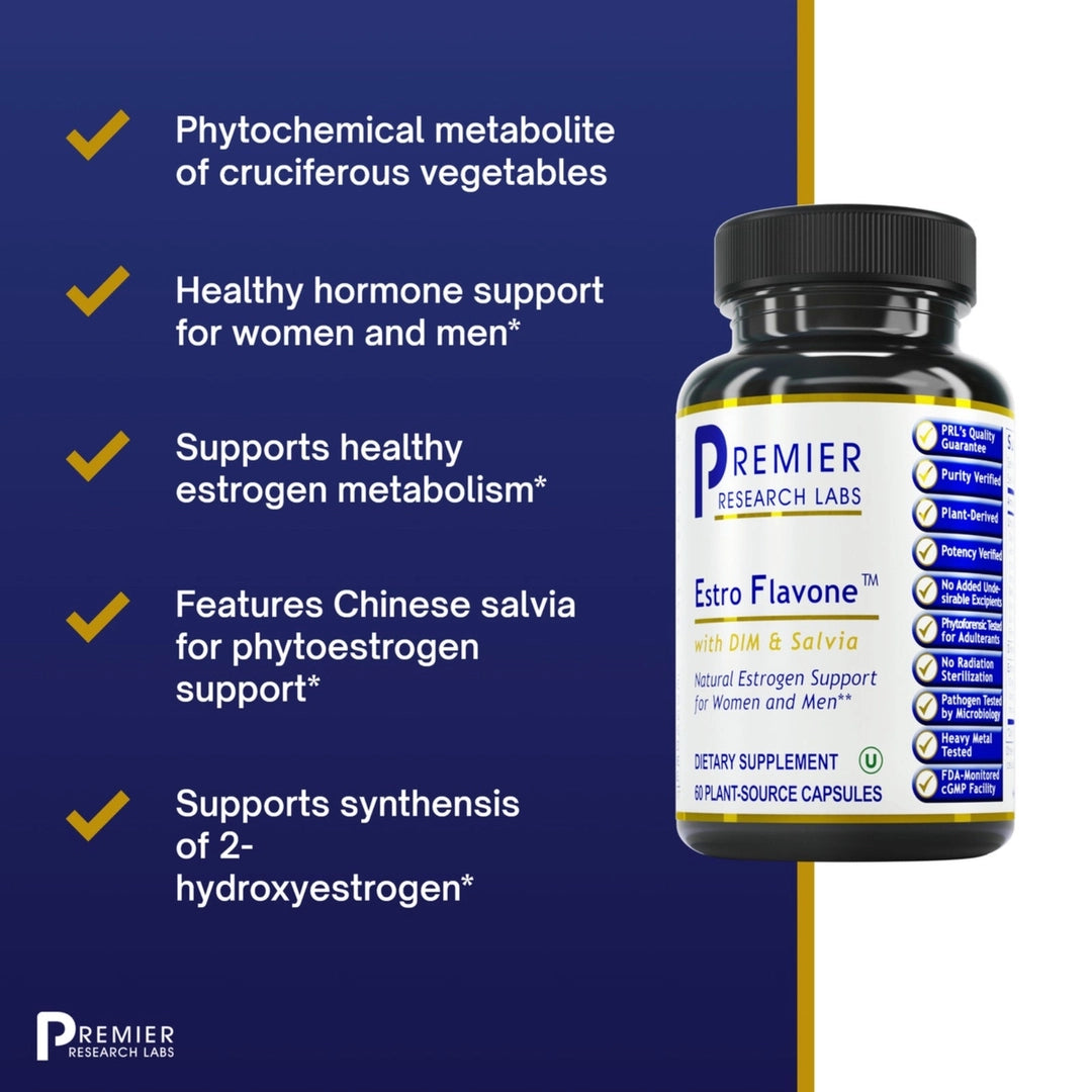 Premier Research Labs, Estro Flavone™, 60 Plant-Source Capsules