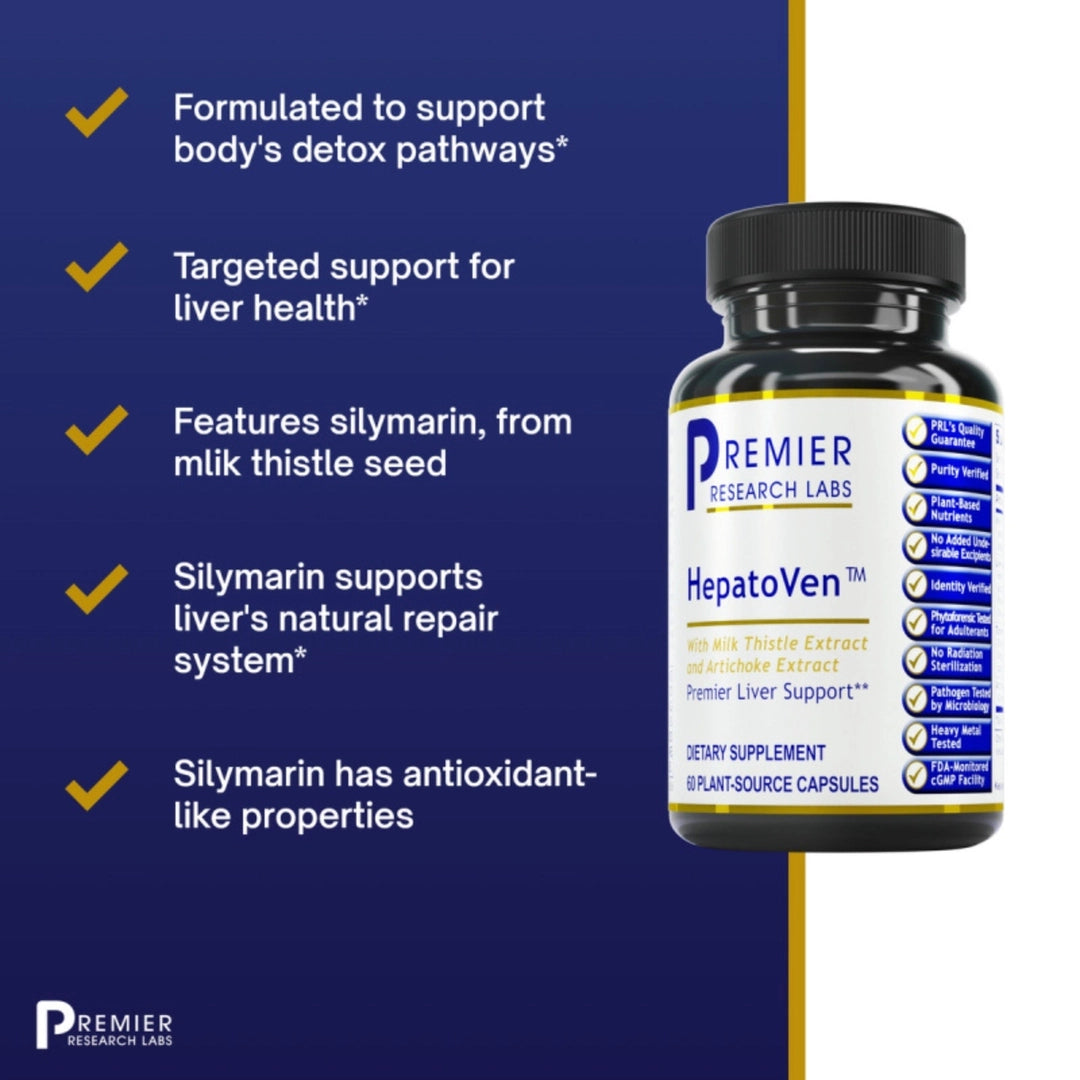 Premier Research Labs, HepatoVen Liver Complex, 60 Plant-Source Capsules