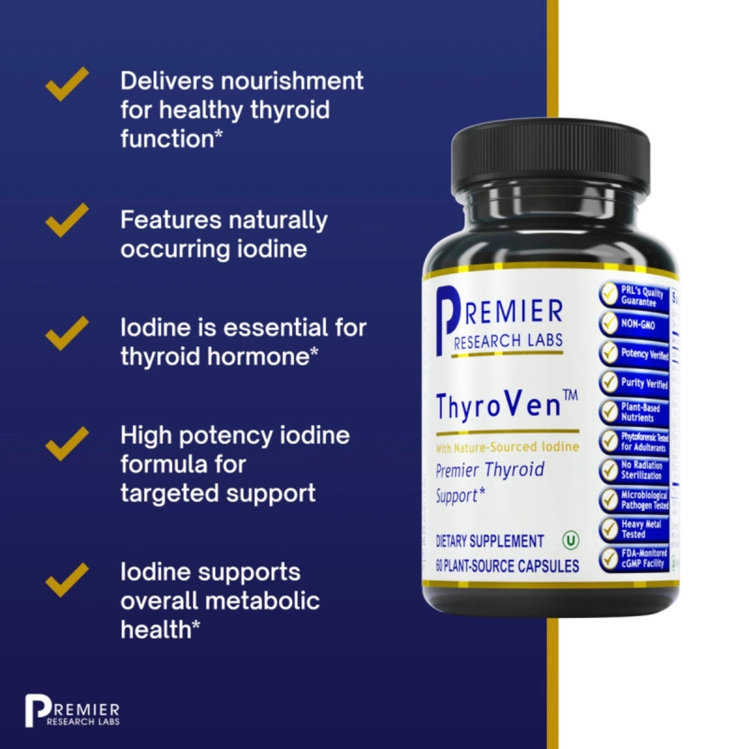Premier Research Labs, ThyroVen™, 60 Plant-Source Capsules