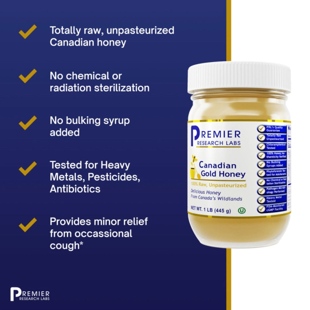 Premier Research Labs, Canadian Gold Honey, 1 LB (455 g)