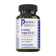 Premier Research Labs, Premier Vegan Vitamin D3 + K2, 60 Plant-Source Capsules