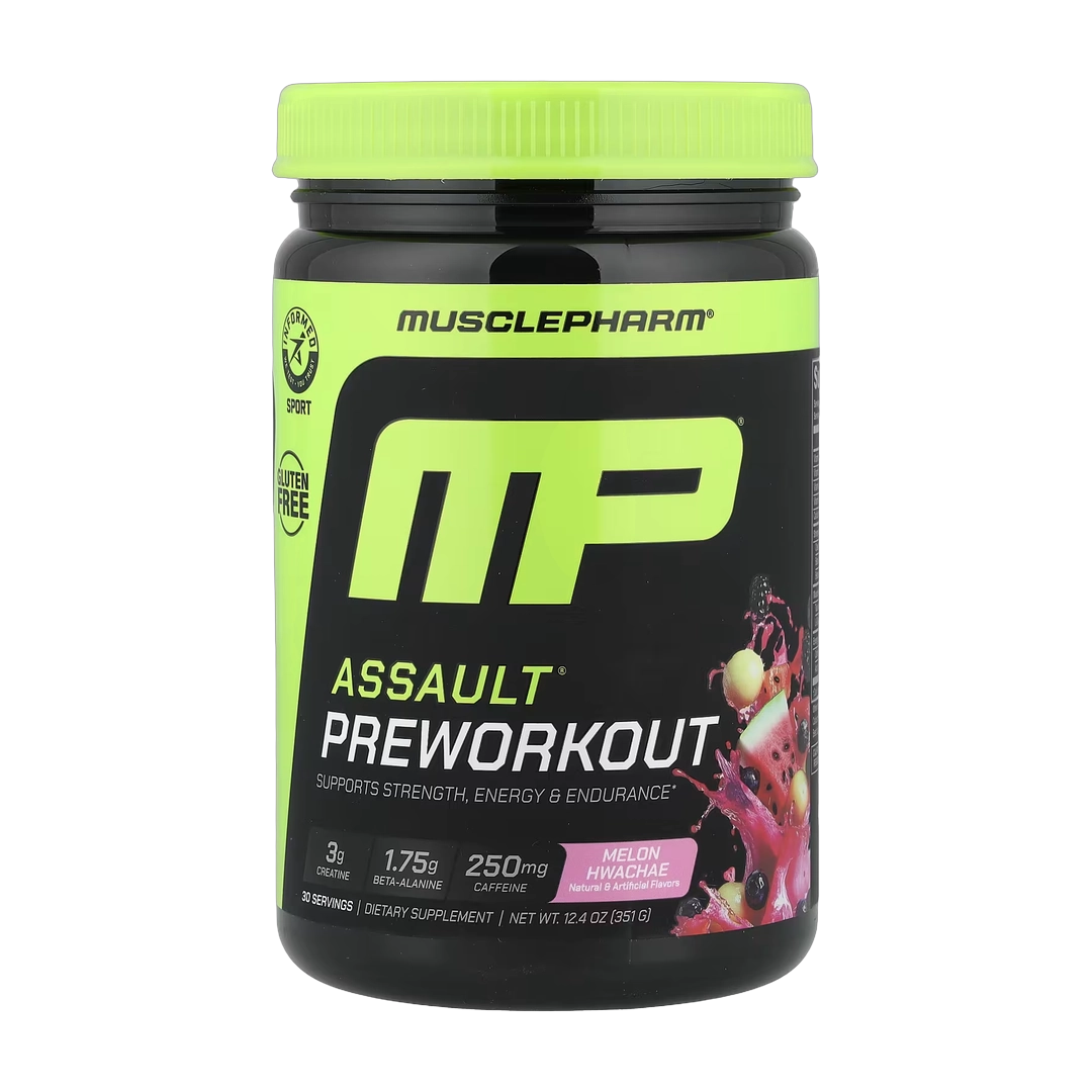 MusclePharm, Assault® Preworkout, Melon Hwachae, 12.4 oz (351 g)