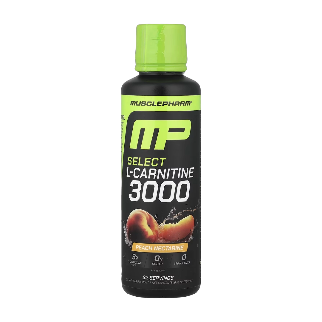 MusclePharm, Select L-Carnitine 3000, Peach Nectarine, 16 fl oz (480 ml)