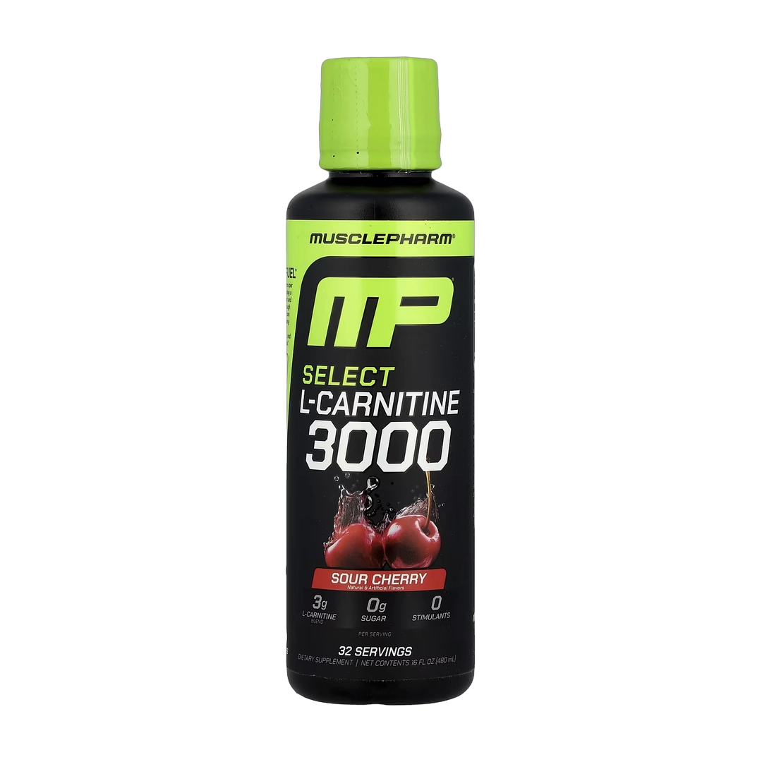 MusclePharm, Select L-Carnitine 3000, Sour Cherry , 16 fl oz (480 ml)