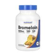 Nutricost, Bromelain, 500 mg, 120 Capsules front packaging view