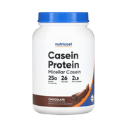 Nutricost, Casein Protein, Chocolate, 2 lb, 907 g front packaging view