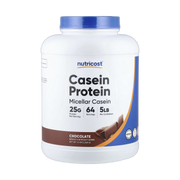Nutricost, Casein Protein, Chocolate, 5 lb, 2,268 g front packaging view