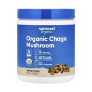 Nutricost, Organic Chaga Mushroom, Unflavored, 8.1 oz, 227 g front packaging view