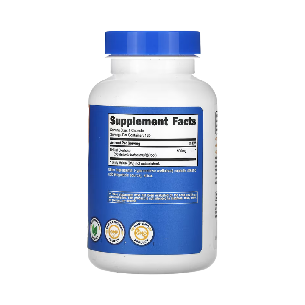 Nutricost, Baikal Skullcap, 500 mg, 120 Capsules