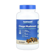 Nutricost, Chaga Mushroom, 150 Capsules front packaging view