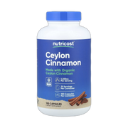 Nutricost, Ceylon Cinnamon, 150 Capsules front packaging view
