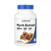 Nutricost, Myrrh Extract, 650 mg, 120 Capsules front packaging view