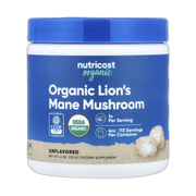 Nutricost, Organic Lion's Mane Mushroom, Unflavored, 4 oz, 113 g front packaging view