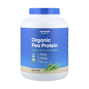Nutricost, Organic Pea Protein, Unflavored, 5 lb, 2,268 g front packaging view
