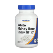 Nutricost, White Kidney Bean, 6,500 mg, 120 Capsules front packaging view