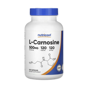 Nutricost, L-Carnosine, 500 mg, 120 Capsules front packaging view