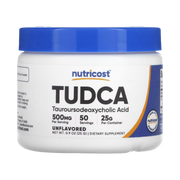 Nutricost, TUDCA, Unflavored, 0.9 oz, 25 g front packaging view