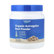 Nutricost, Organic Astragalus Root Powder, Unflavored, 16.2 oz, 454 g front packaging view