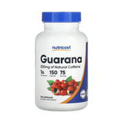 Nutricost, Guarana, 150 Capsules front packaging view