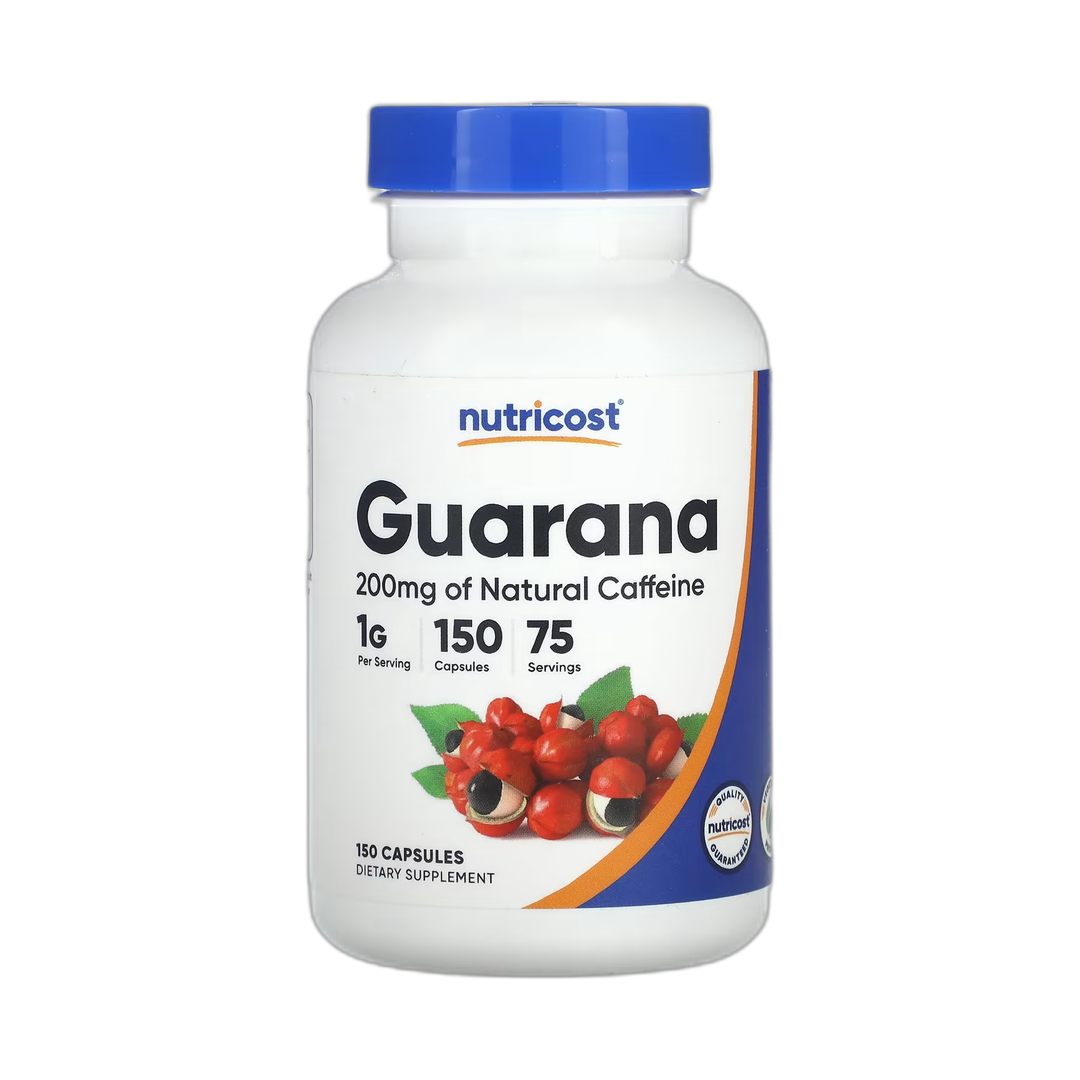 Nutricost, Guarana, 150 Capsules front packaging view