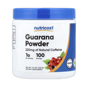 Nutricost, Guarana Powder, 3.5 oz, 100 g front packaging view