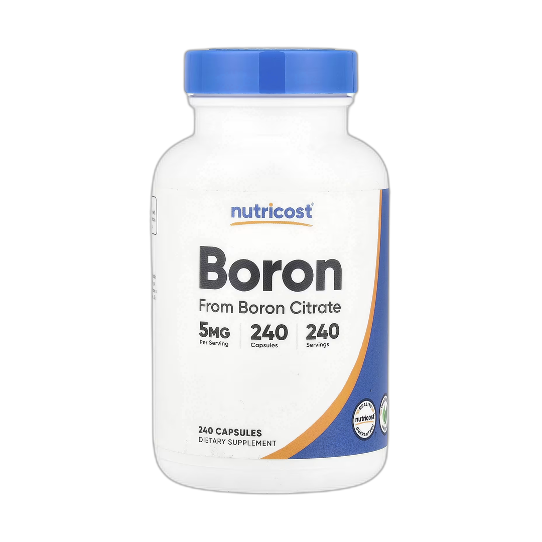 Nutricost, Boron, 5 mg , 240 Capsules front packaging view