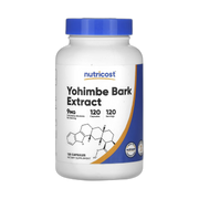 Nutricost, Yohimbe Bark Extract, 9 mg, 120 Capsules front packaging view