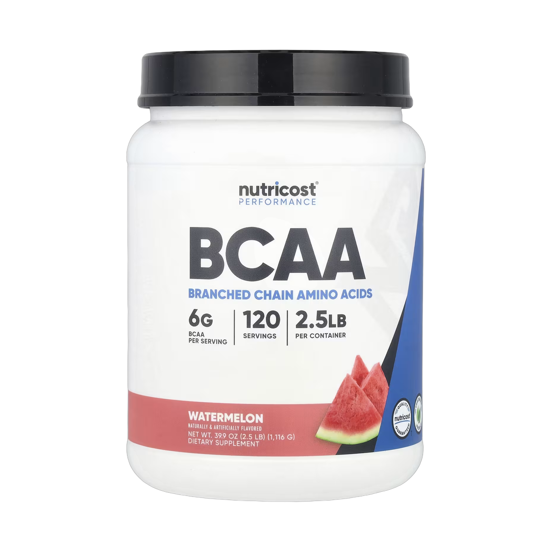 Nutricost, Performance, BCAA, Watermelon, 2.5 lb, 1,116 g front packaging view