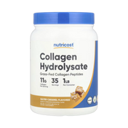 Nutricost, Collagen Hydrolysate, Salted Caramel, 16.2 oz, 454 g front packaging view