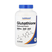 Nutricost, Glutathione, 500 mg, 240 Capsules front packaging view