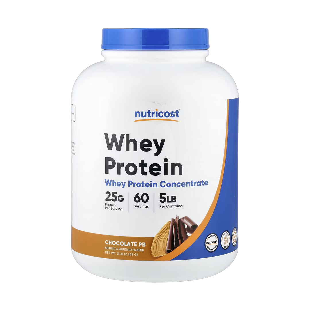 Nutricost, Whey Protein Concentrate, Chocolate PB, 5 lb, 2,268 g front packaging view