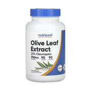 Nutricost, Olive Leaf Extract, 750 mg, 90 Capsules front packaging view
