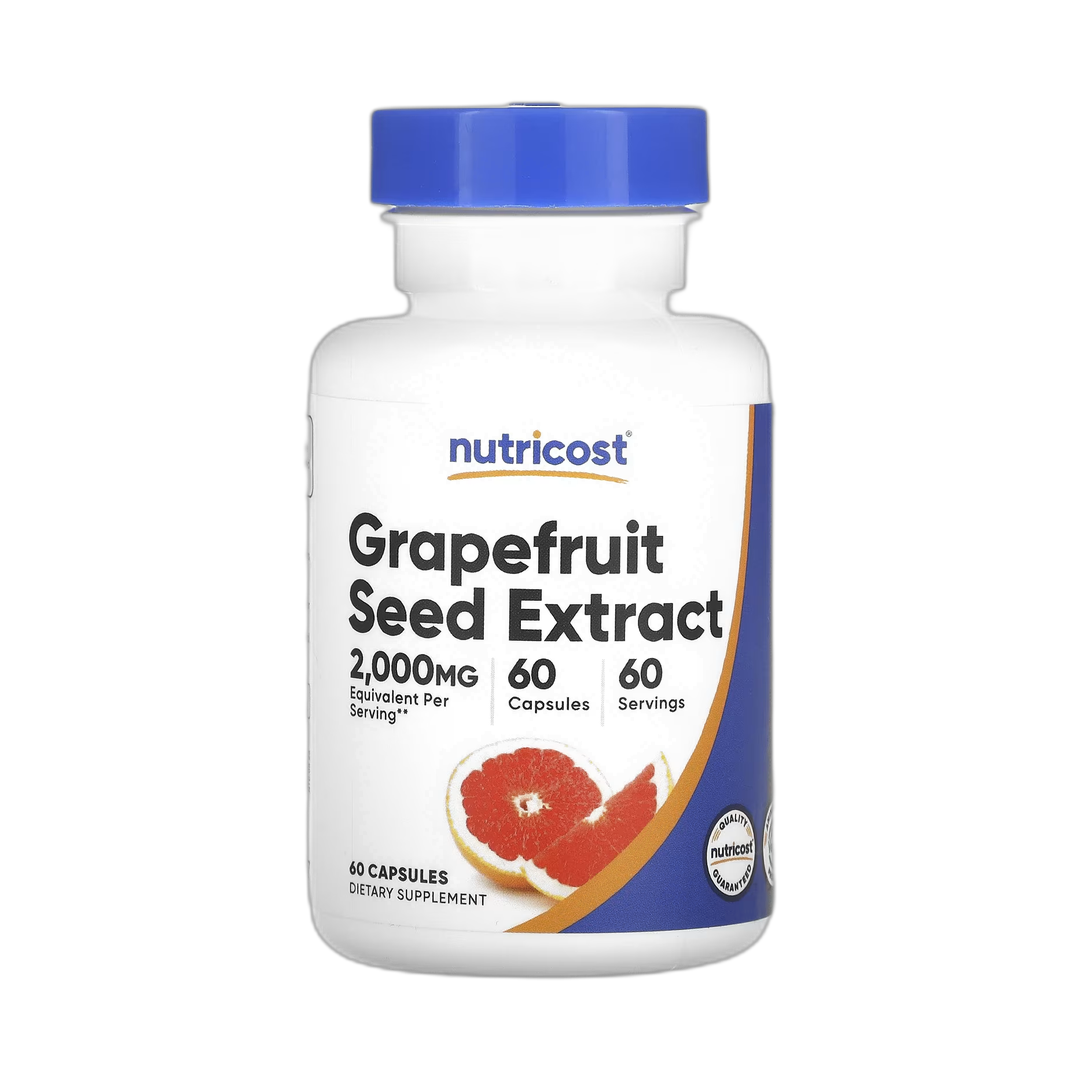 Nutricost, Grapefruit Seed Extract, 2,000 mg, 60 Capsules front packaging view